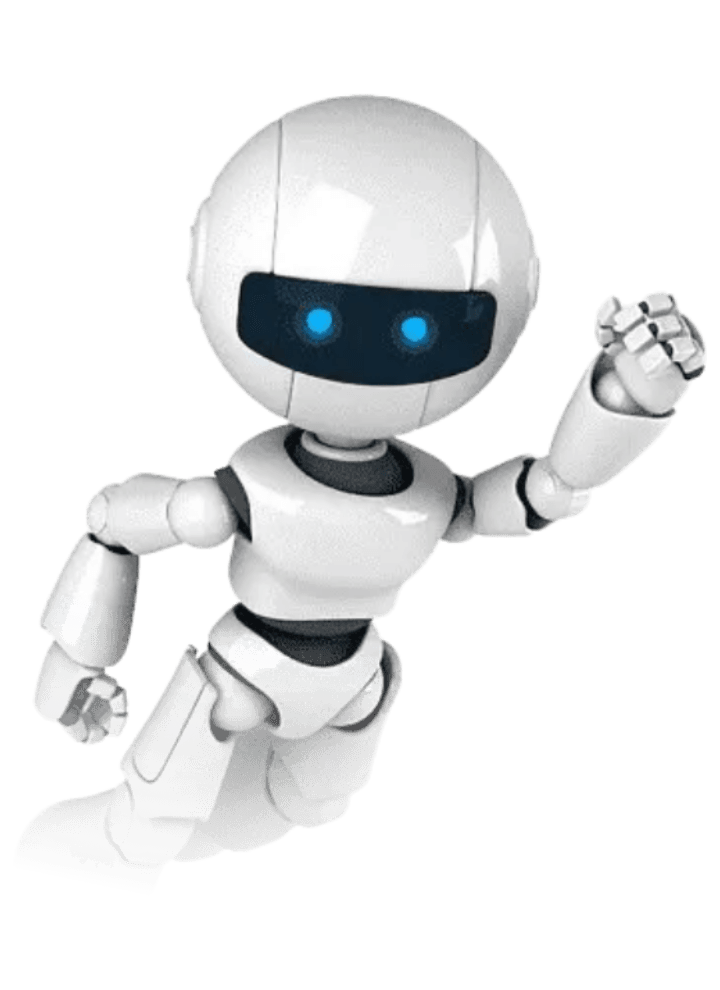 Robot mascot illustration
