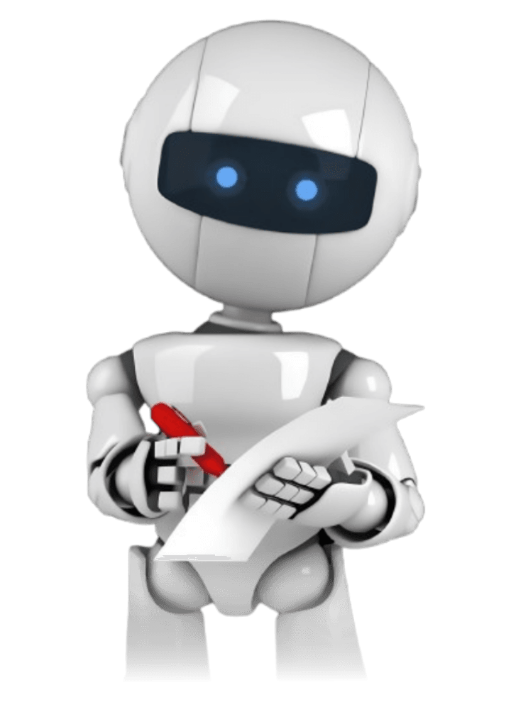 Robot mascot illustration